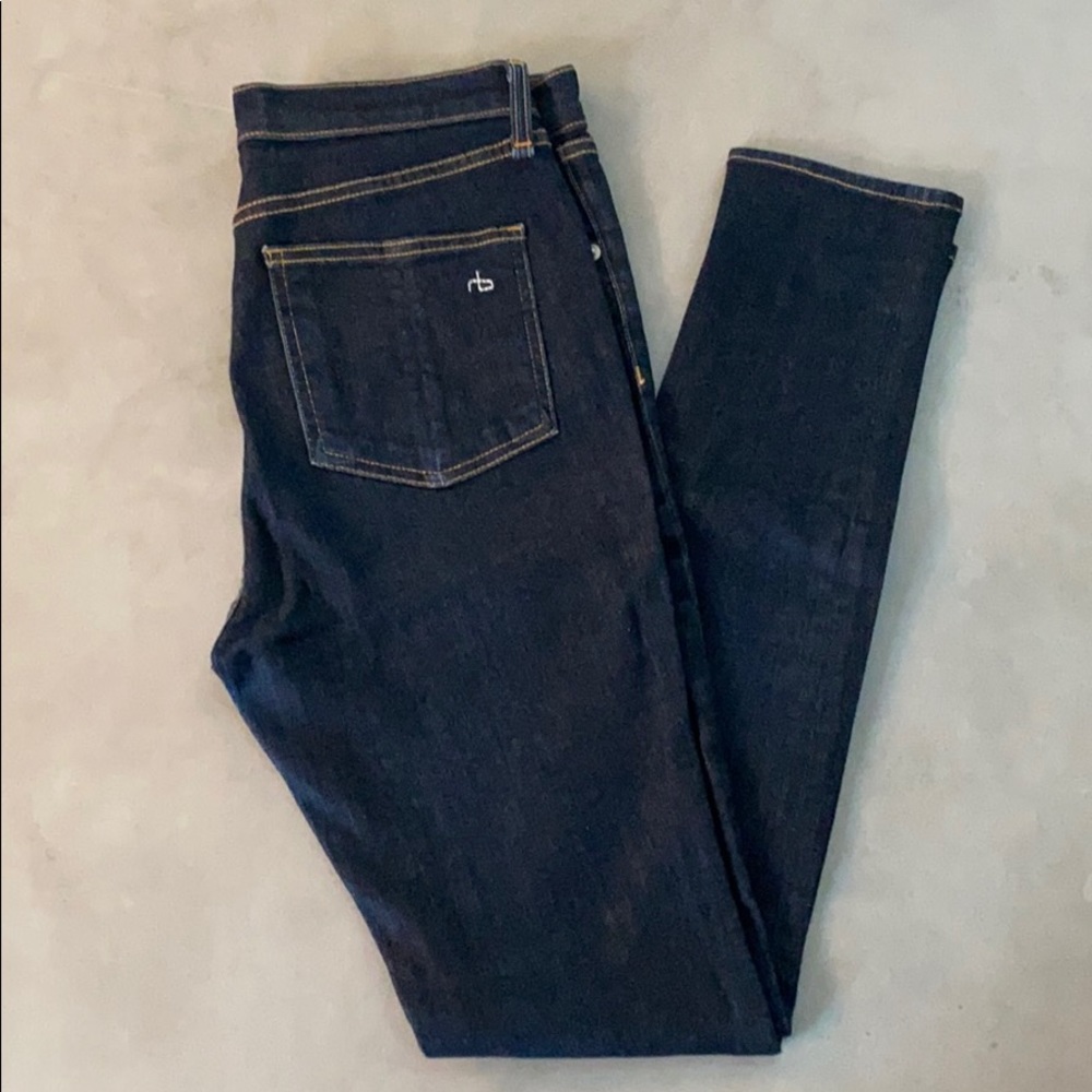 High waist skinny jeans